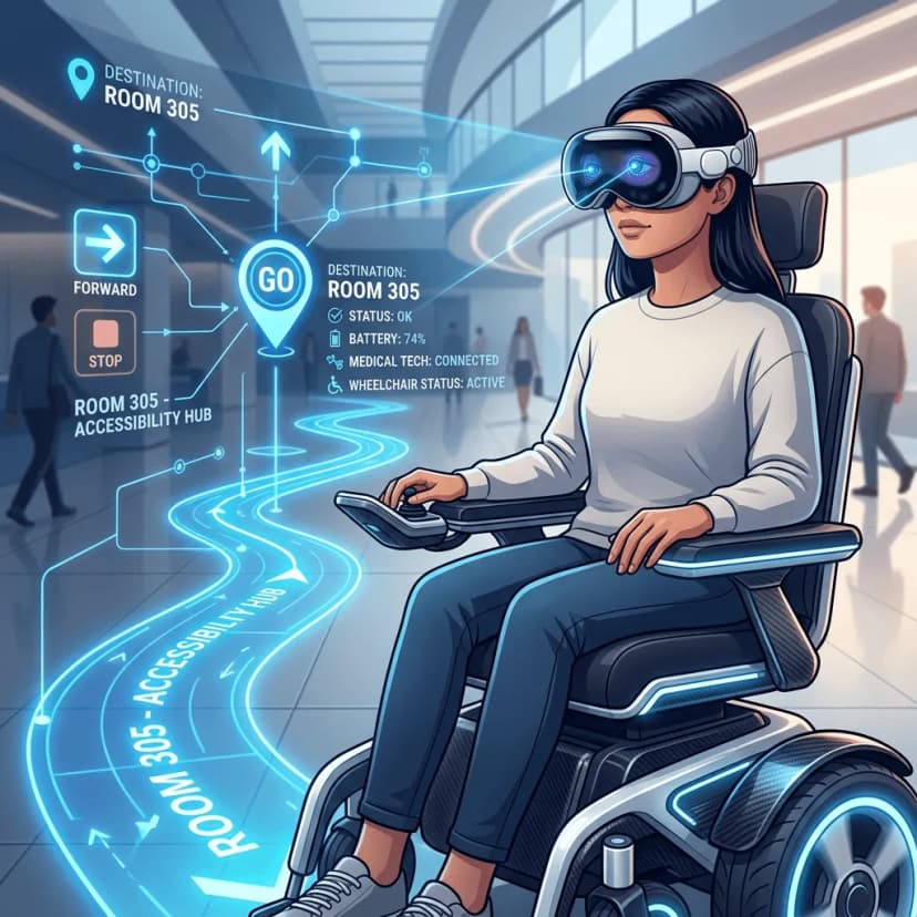 Apple Vision Pro Eye-Tracking Empowers Independent Wheelchair Control